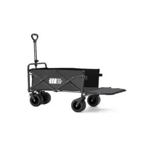 캠핑장비 운반용 확장형 캠핑 왜건 (블랙 L)