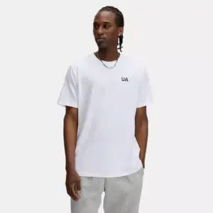 언더아머반팔티 1390202-100 UA Circle Logo