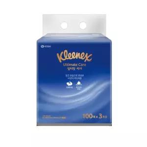 크리넥스 얼티밋케어 로션티슈 100매x3입