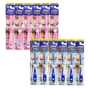 애경 2080 키즈 칫솔 3단계 x 6개 6~9세 / 어린이 유아 유치원 초등학생