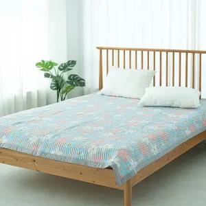 NEW 라임 플라워 이불패드 사계절패드 침대패드 바닥패드 여름이불