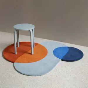 [블라프레] 핸드터프드 러그 2종 거실 카페트 단모 대형 사계절