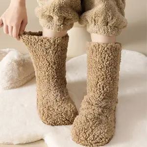 빅사이즈 미끄럼방지 임산부 수면양말 겨울 수족냉증 따뜻한 방한 보온 털 양말