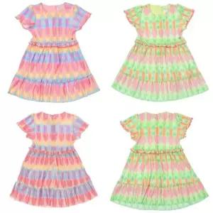 [대구백화점] [베네통키즈]레인보우 보드레 플리츠 원피스(QAOP11631)