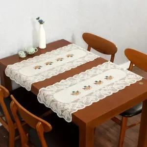 프렌치 레이스 테이블러너 3p(화분)식탁 러너 매트 테이블 러너 테이블러너