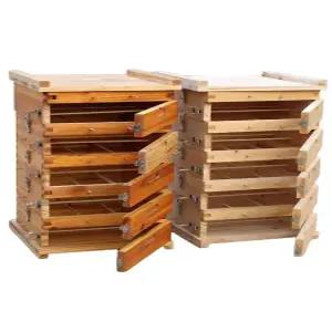 토종 벌통 사각 됫박벌통 벌꿀 전나무 프레임 5단 양봉틀