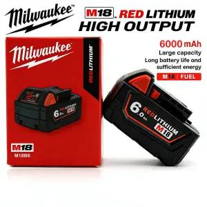 밀워키 m18 배터리 lifepo4 M18B6 6000mAh 리튬 XC48-11-1860 정품 충전식 18v