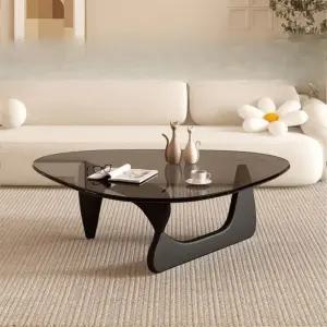 강화 쇼파 유리 테이블 투명 좌식 고급 미드센츄리