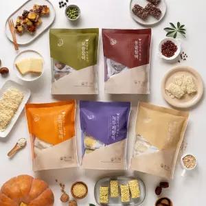 창억떡 찰떡 찹쌀떡 아침대용 떡 5종 5봉(50개) 세트