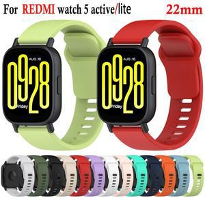 샤오미 레드미 워치 5 액티브 밴드 교체용 22mm 시계 스트랩, 라이트 코레아 워치밴드 팔찌