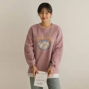 [엘리시아][66-110] 데얼 프린팅 트임 맨투맨 티