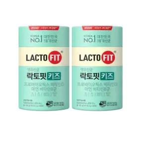 종근당건강 락토핏 키즈 60포 2개 어린이 유산균 아연 비타민D