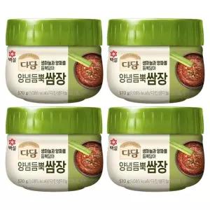 [CJ]백설 다담 양념듬뿍쌈장 570g x4개