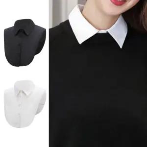 레이어드 기본 넥 카라 페이크 셔츠