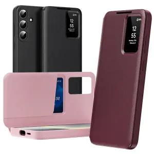 갤럭시 S26울트라 S26플러스 S26 스마트뷰 카드 케이스 슬림 가죽 하드 핸드폰 커버