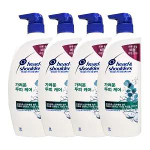헤드앤숄더 가려운 두피케어 샴푸 850ml X 4개