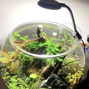 어항 USB 소형 클립 조명, 미니 LED 고휘도 수족관 물 잔디 보조 조명 투명