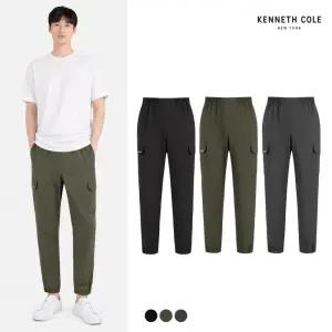 [케네스콜]남)나일론스판 풀밴딩 테이퍼드 카고조거 (EKTMCNJ120P)