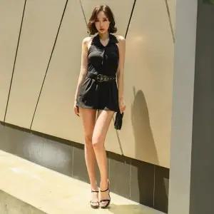 [하프클럽/셀러허브_여성트랜드패션]루바점프수트 여자정장 하객원피스 면