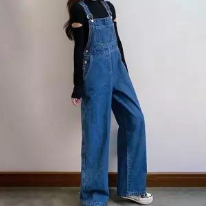 [하프클럽/셀러허브_여성트랜드패션]힙한 통바지 데님 멜빵 캐주얼하고 유