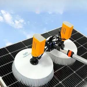 전동 태양광 패널 자동회전 청소기 물세척 세척기 브러시