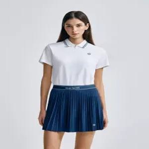 26S 여성 W 지퍼넥 폴로 반팔 티셔츠 화이트 [TWPQ16161-WHS]