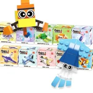 (10종세트) 바닷동물 미니 블럭/조립/호환/피규어/블록/입체/기타/작동/완구/벌크/놀이용/방과후/만들기