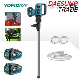 요피드라 3단 브러시리스 펌프 80-150 L/min 무선 전기 오일 이송 전원주택 보트 수영장용 마키타 21V 배터