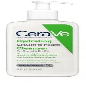 세라브 하이드레이팅 크림 투 폼 클렌저 건성 피부용 메이크업 리무버 페이스 워시 히알루론산 포밍 페이셜