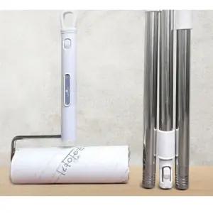 사선 돌돌이 클리너 테이프 롤 세트 롱핸들 고양이털청소 밀대 찍?이