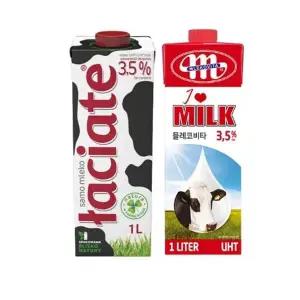 수입 멸균우유 3.5 일반 1L 12입 혼용