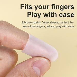 실리콘 핑거 가드 기타 손가락 보호대 세트당 우쿨렐레 색상 투명