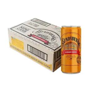 분다버그 Z3E1X7T5 진저비어 미니캔 200ml 24개 1박스 탄산음료