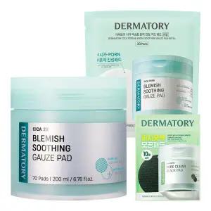 피부진정 더마토리 시카 피디알엔 흔적 진정 거즈패드 본품+리필(70매+30매) +사은품