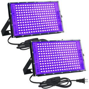 216 LED UV 플러드 라이트 자외선 팩 300W, 파티 무대 1 백라이트, 형광 라이트, 디스코 블랙 DJ 램프, 팩, 395nm,
