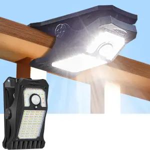 라이펑솔러 태양광 모션 센서 조명 실외 클립 방수 고휘도 외부 펜스 체인 링크 캠핑(1 118 LED)