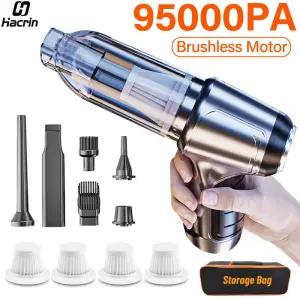 자동차 진공 청소기 강력한 무선 95000PA 흡입 용 휴대용 차량