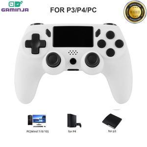 GAMINJA 무선 게임패드 6 축 자이로스코프 PC 조이스틱 터치패드 이중 진동 PS4 다기능 컨트롤러