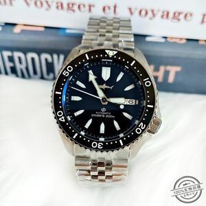 2025 한정판 SKX007 불릿 디스크 기계식 시계 남성용 발광 방수