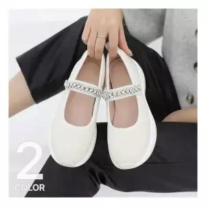 어성봄옷 제이슈 / 칼로스 큐빅스트랩 단화 4cm (2컬러)