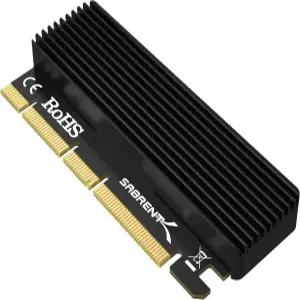 알루미늄 히트싱크가 장착된 PCIe X16/X8/X4 어댑터 카드에 SABRENT M.2 NVMe SSD 쉬운 설치