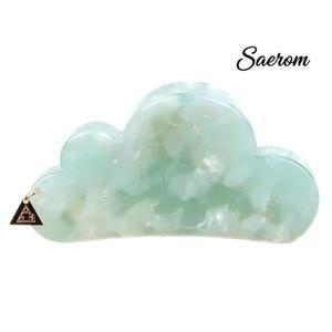 7.3x3.8cm 고품질 여성용 심플 클립 헤어 바렛 클라우드 아세테이트 블루밍 패션 완벽한 선물 달콤한