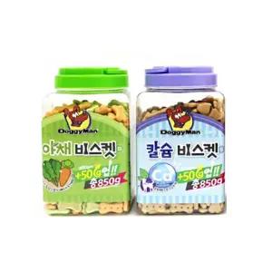 도기맨 보틀 비스켓 850g 칼슘 야채 강아지 스낵 간식 애견 반려동물 과자