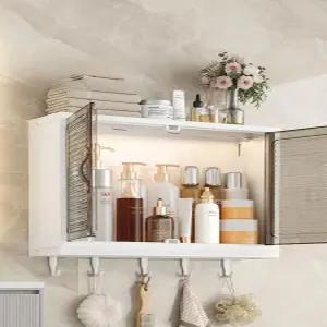 화장실 수건장 세면대 미니 없음 업그레이드 벽걸이 블랙 거울 미니욕실장 화이트 수납장