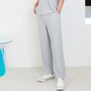 GQQ KF18 남자 플리츠 밴딩 일자 바지