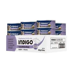 인디고 캣 흰살참치 그레이비캔 80g 24개