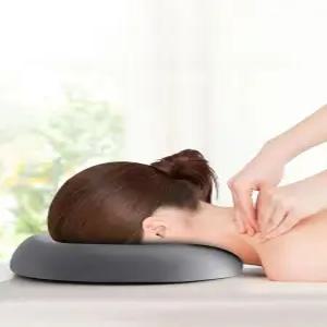 얼굴마사지 u자쿠션 미용베개 미용 안면 베드 전면 경락 롤러 플라워 입운동