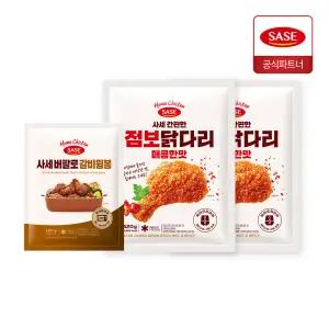 사세 간편한 점보닭다리 매콤한맛 520Gx2+갈비윙봉 180g