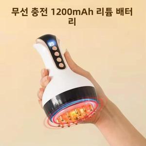 휴대용 부항 괄사 마사지기 USB 충전식 - 복부, 팔, 다리 깊은 조직  조절 가능한 강도의 온열 압박