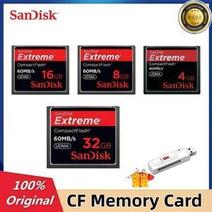 SanDisk 8GB 16GB 32GB 익스트림 CF 메모리 카드 컴팩트플래시 60MBs UDMA